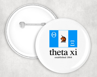  Theta Xi Flag Button 