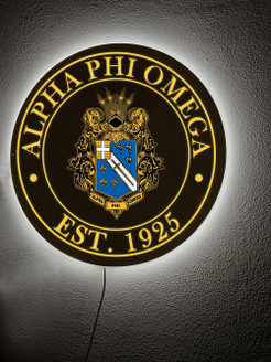 Alpha Phi Omega Illuminated Wall Sign