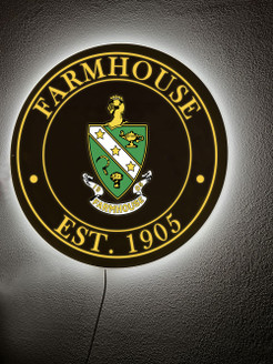 FARMHOUSE Illuminated Wall Sign