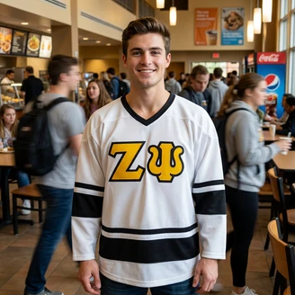 DISCOUNT-Zeta Psi Breakaway Lettered Hockey Jerseys