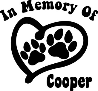 In Memory of Custom Dog Heart Sticker
