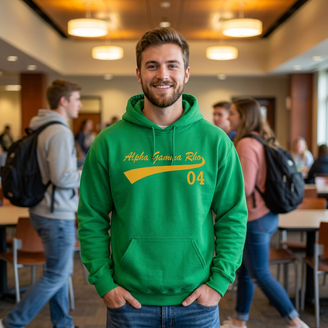 Alpha Gamma Rho Tail Hooded Sweatshirts