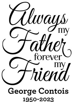 Always My Father, Forever My Friend Sticker