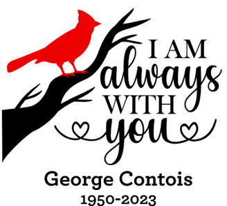 I Am Always With You Cardinal In Memory Sticker