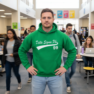 Delta Sigma Phi Tail Hooded Sweatshirts
