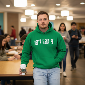 Delta Sigma Phi Letterman Hooded Sweatshirts