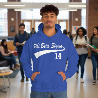 Phi Beta Sigma Tail Hooded Sweatshirts