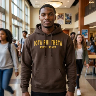 Iota Phi Theta Established Hooded Sweatshirts