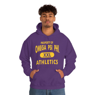  Omega Psi Phi Property Of Athletics Hooded Sweatshirts 