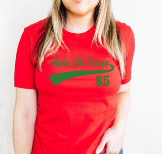  Alpha Chi Omega Tail T-Shirt 
