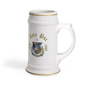 Zeta Psi Collectors Crest and Year Ceramic Stein Tankards