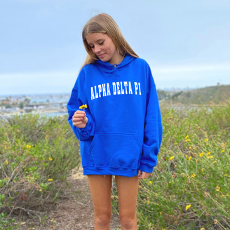 Alpha Delta Pi Letterman Hooded Sweatshirts