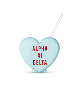Alpha Xi Delta Heart Shaped Tumblers