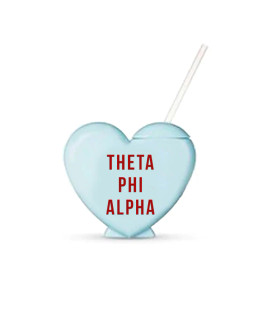 Theta Phi Alpha Heart Shaped Tumblers
