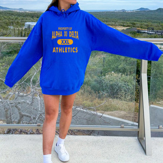 Alpha Xi Delta Property Of Athletics Hooded Sweatshirts
