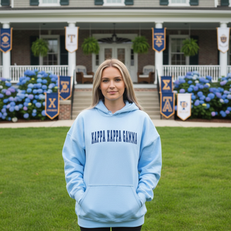Kappa Kappa Gamma Letterman Hooded Sweatshirts