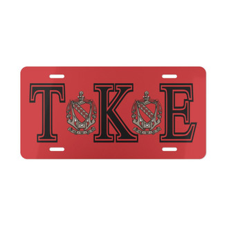  Tau Kappa Epsilon Red Crest License Cover 