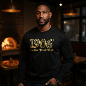 Alpha Phi Alpha "Timeless Tradition" Twill Lettered Long-Sleeve Tee