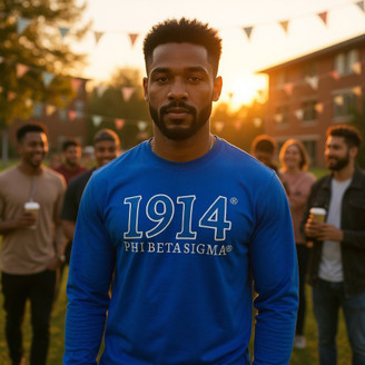 Phi Beta Sigma Year Twill Long Sleeve Tee