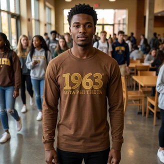 Iota Phi Theta Year Twill Long Sleeve Tee