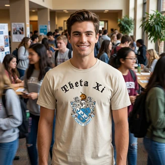 Theta Xi Vintage Crest Tee