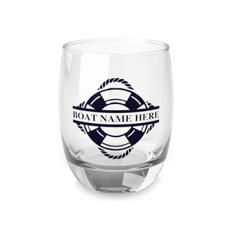 Personalized Boat Name Whiskey Glass