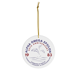 Alpha Omega Epsilon's 40th Anniversary  Holiday Ornament
