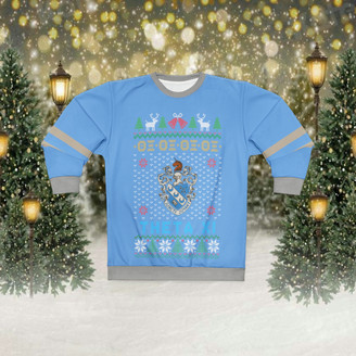 Theta Xi New Ugly Christmas Sweater Look Crewneck Sweatshirt