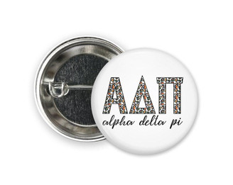  ADPi Alpha Delta Pi Leopard Button 