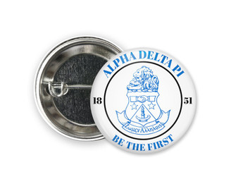 ADPi Alpha Delta Pi Seal  Greek Pinback Sorority  Button