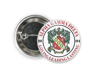  AGD Alpha Gamma Delta Seal Button 