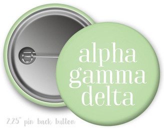  AGD Alpha Gamma Delta Simple Button 
