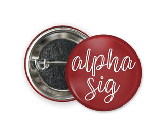  ASA Alpha Sigma Alpha Kem  Button 
