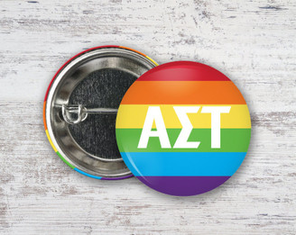 AST Alpha Sigma Tau Pride Letters Button