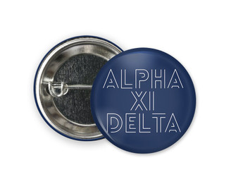 AXID Alpha Xi Delta Modera  Greek Pinback Sorority  Button