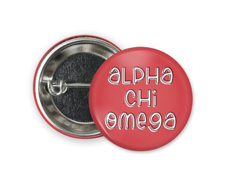  AXO Alpha Chi Omega Bubble Button 