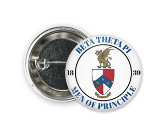 Beta Theta Pi Seal  Greek Pinback  Button