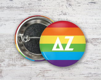 DZ Delta Zeta Pride Letters Button