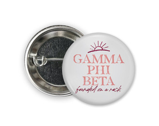 GPB Gamma Phi Beta Sun  Greek Pinback Sorority  Button