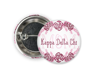 KDX Kappa Delta Chi Mom Floral Button