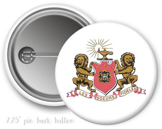  Phi Mu Crest Button 