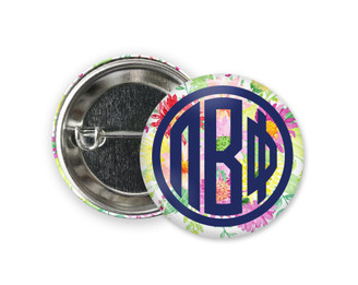 PiPhi Pi Beta Phi Bouquet  Greek Pinback Sorority  Button