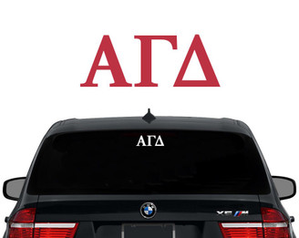 AGD Alpha Gamma Delta Greek Letters Sorority Decal Laptop Sticker Car Decal