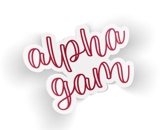  AGD Alpha Gamma Delta Kem Sticker 