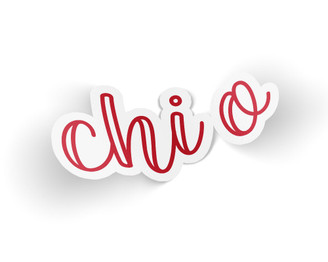 Chi Omega Zem Sticker