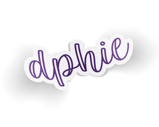  DPhiE Delta Phi Epsilon Zem Sticker 