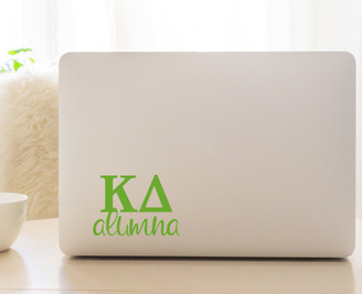 KD Kappa Delta Letters Alumna Sorority Decal Laptop Sticker Car Decal