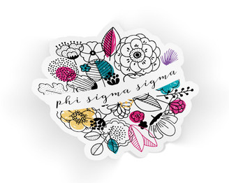 PhiSig Phi Sigma Sigma Flower Sticker