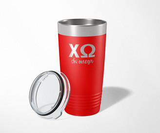 ChiO Chi Omega Classic Stainless Steel Laser Engraved Tumbler-20 ounces