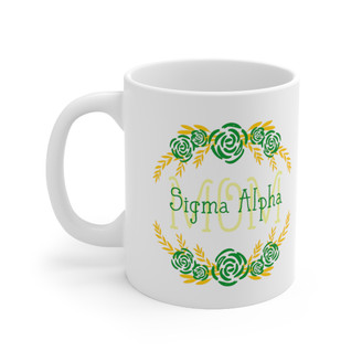 Sigma Alpha Floral Mom Coffee Mug